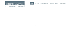 Desktop Screenshot of leonardauction.com